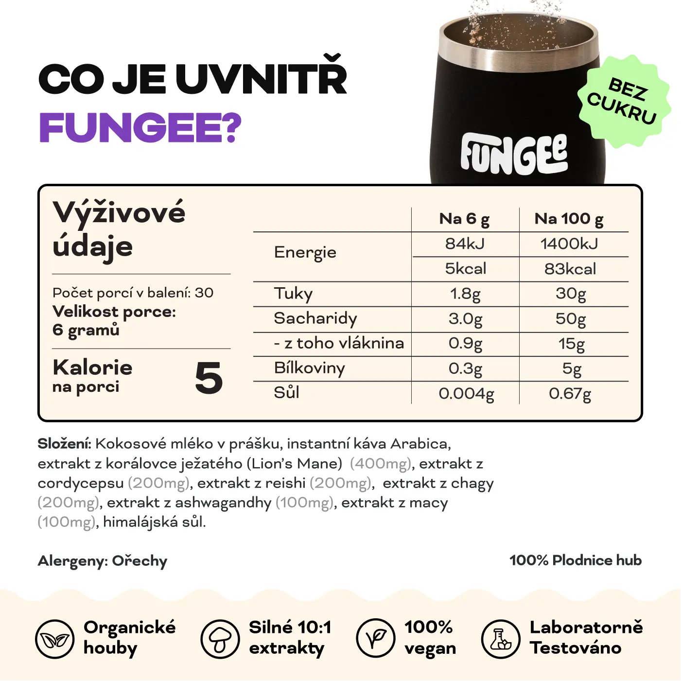 Fungee houbová káva