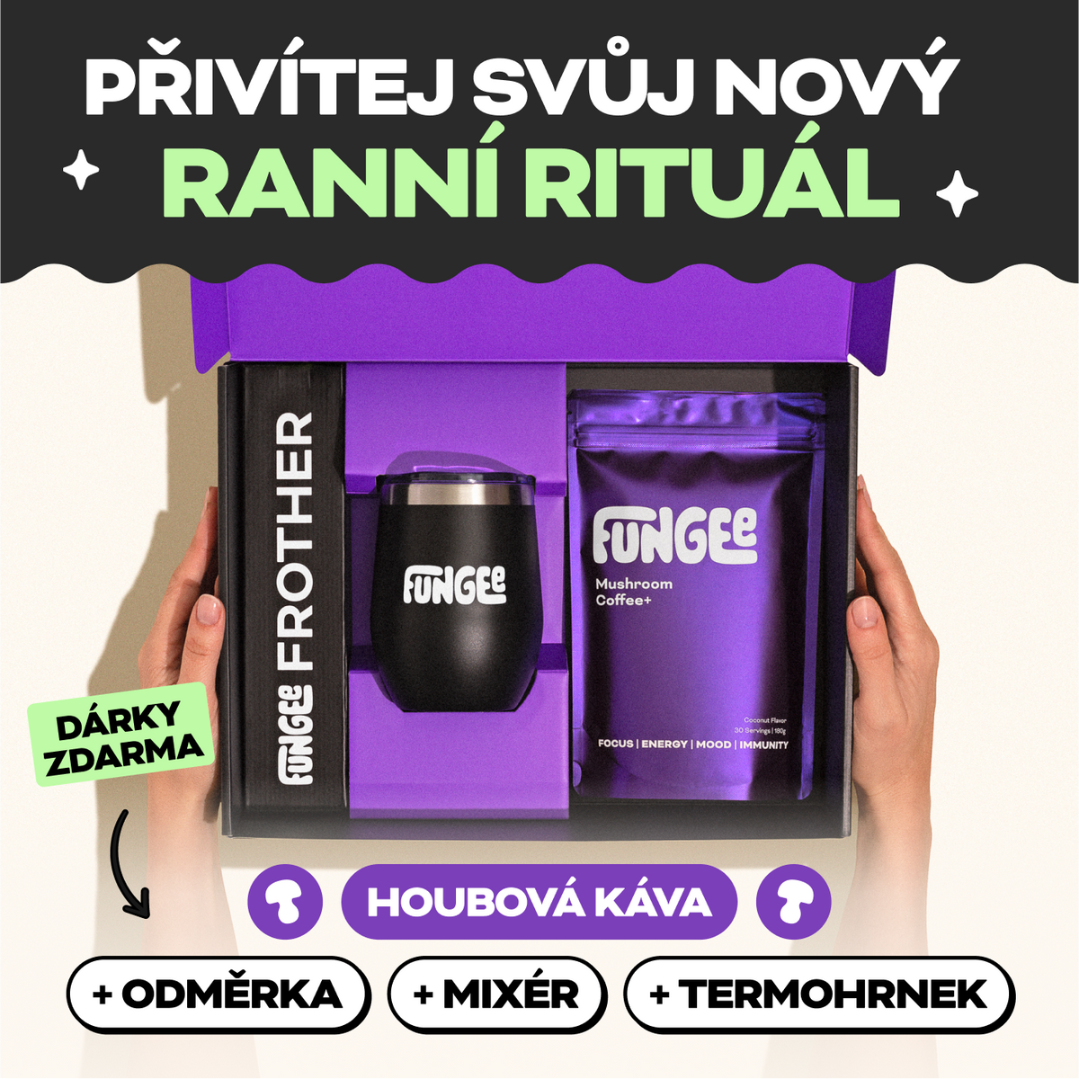 Fungee houbová káva